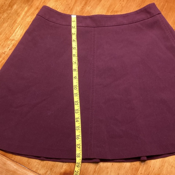 LOFT A-Line Maroon Red Casual Career Skirt - Picture 5 of 8